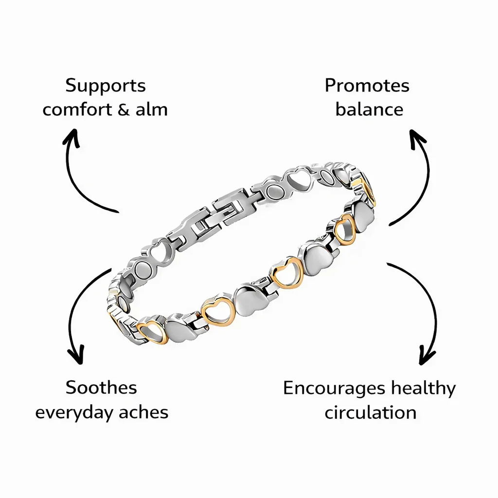 ⛓CZTICLE® Bracelet Magnétique Bien-Être ✨Relaxation · Meilleur Sommeil · Équilibre Intérieur - Image 16