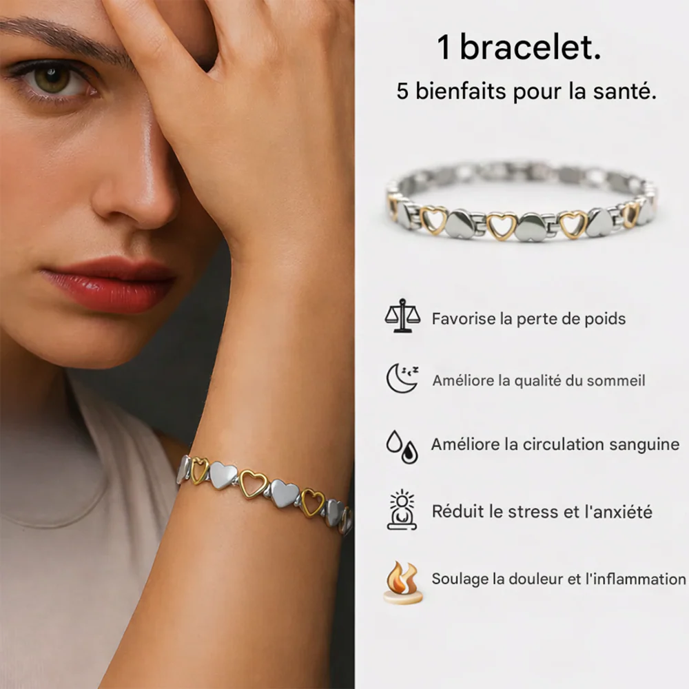 ⛓CZTICLE® Bracelet Magnétique Bien-Être ✨Relaxation · Meilleur Sommeil · Équilibre Intérieur - Image 4