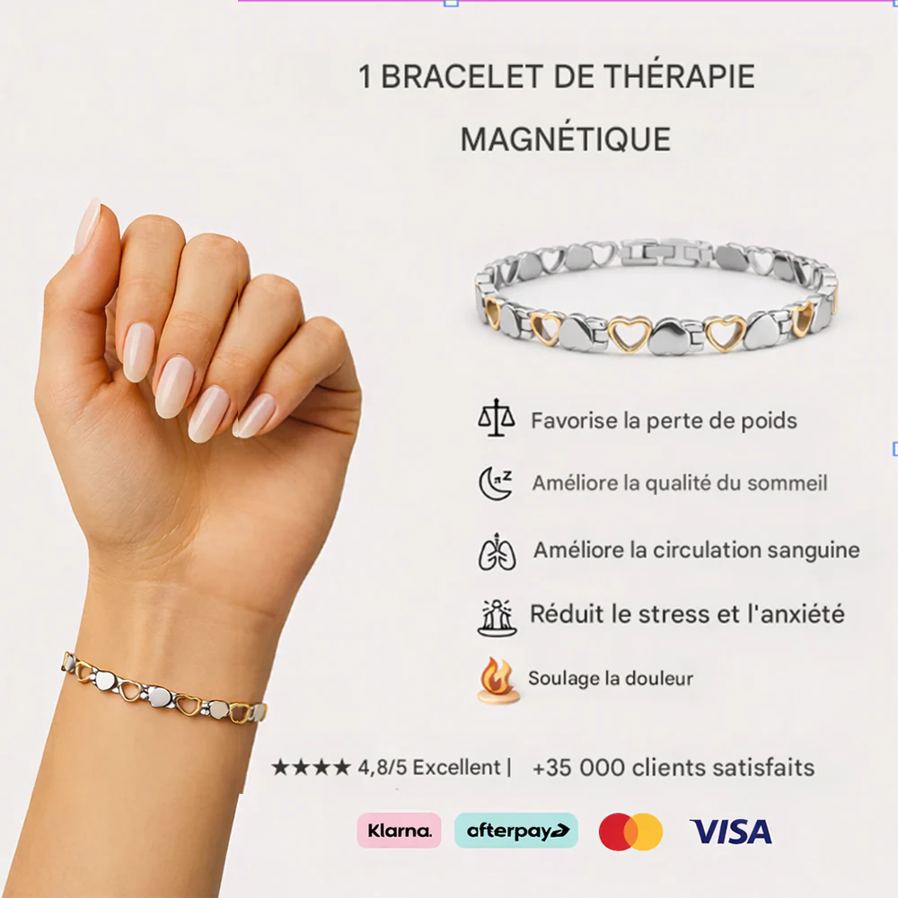 ⛓CZTICLE® Bracelet Magnétique Bien-Être ✨Relaxation · Meilleur Sommeil · Équilibre Intérieur - Image 7