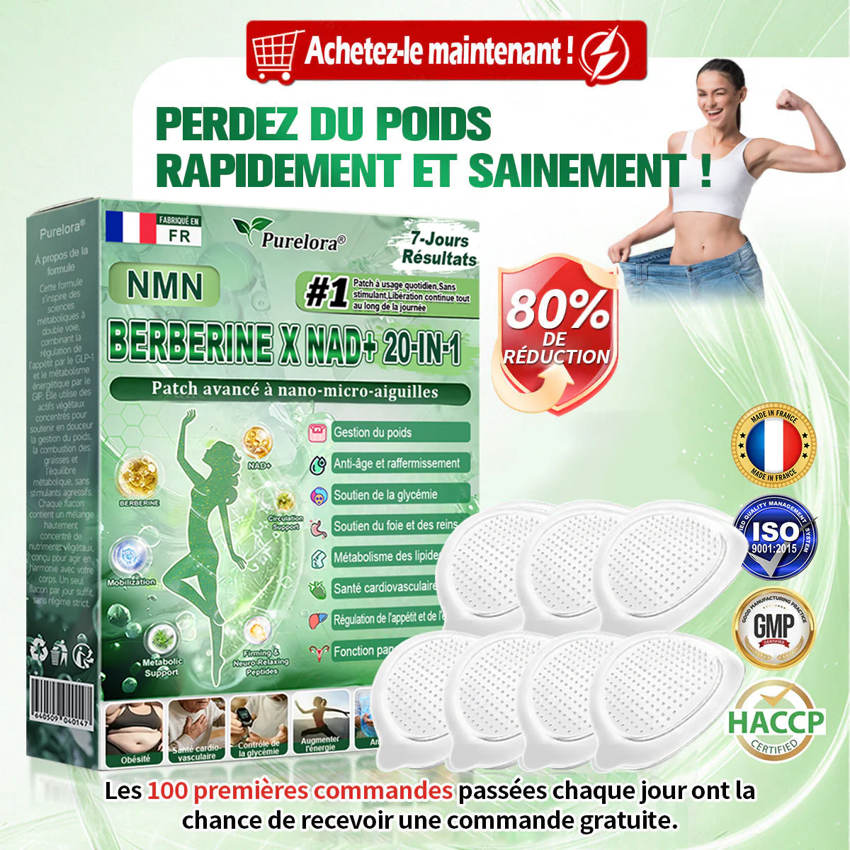 🇫🇷Pharmacie en ligne française🏥 p𝒖𝒓𝒆𝒍𝒐𝒓𝒂® NAD × 𝑬𝑮𝑪𝑮 20-𝒆𝒏-𝟏 𝐏𝐚𝙩𝙘𝙝 𝙈𝙞𝙘𝙧𝙤𝙣é𝙚𝒅𝒍𝒆 𝑨𝒗𝒂𝐧𝐜é 𝙉𝙖𝒏𝒐 (𝐔𝐧𝐞 𝐬𝐞𝐮𝐥𝐞 𝐟𝐨𝐢𝐬 𝐩𝐚𝐫 𝐣𝐨𝐮𝐫, 𝐜𝐡𝐚𝐧𝐠𝐞𝐦𝐞𝐧𝐭𝐬 𝐯𝐢𝐬𝐢𝐛𝐥𝐞𝐬 𝐞𝐧 𝟕 𝐣𝐨𝐮𝐫𝐬) ✅𝐏𝐨𝐮𝐫 𝐥’𝐨𝐛é𝐬𝐢𝐭é, 🅟🅔🅐🅤 🅡🅔🅛â🅒🅗é🅔,𝐝𝐢𝐚𝐛è𝐭𝐞, 𝐚𝐩𝐧é𝐞 𝐝𝐮 𝐬𝐨𝐦𝐦𝐞𝐢𝐥, 𝐩𝐫𝐨𝐛𝐥è𝐦𝐞𝐬 𝐚𝐫𝐭𝐢𝐜𝐮𝐥𝐚𝐢𝐫𝐞𝐬, 𝐞𝐭 𝐛𝐢𝐞𝐧 𝐩𝐥𝐮𝐬