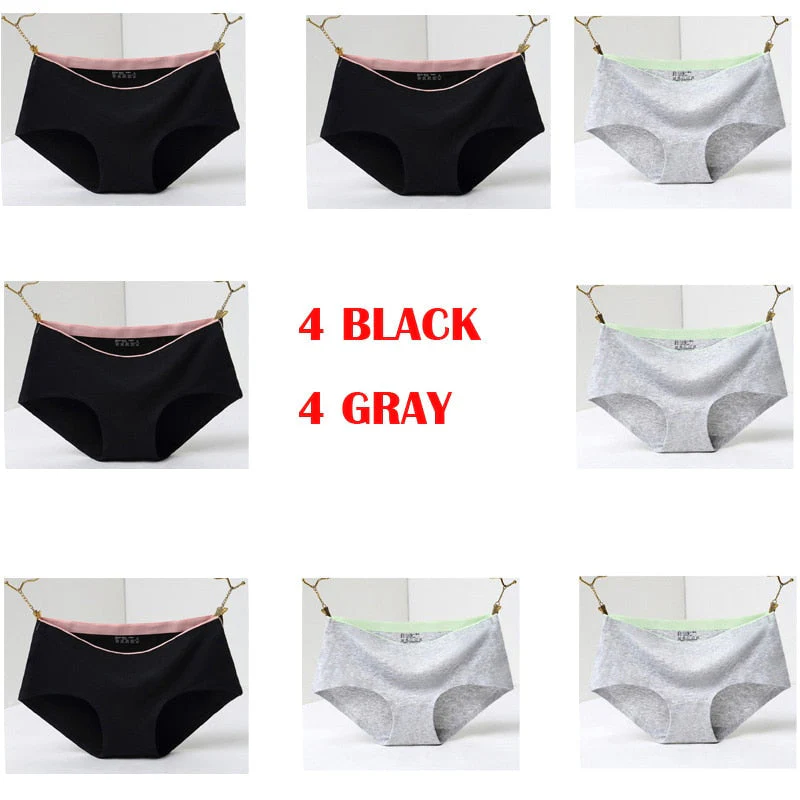 8Pcs Briefs for Women fashion sexy woman panties Solid seamless underpants cpanties for women cotton underwear girl knickers - Image 9