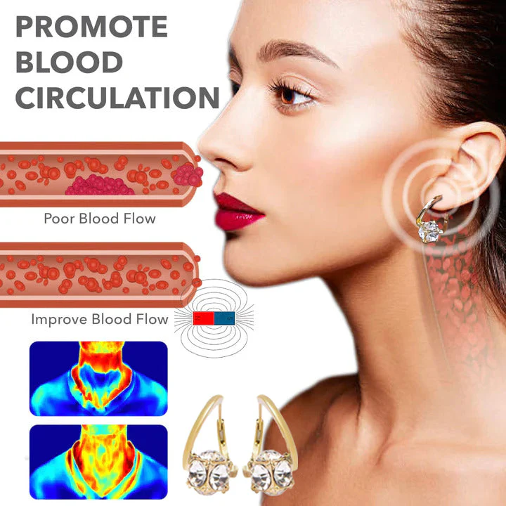 💠CZTICLE® Lymphvity MagneTherapy Boucles d’Oreilles en Germanium - Image 5