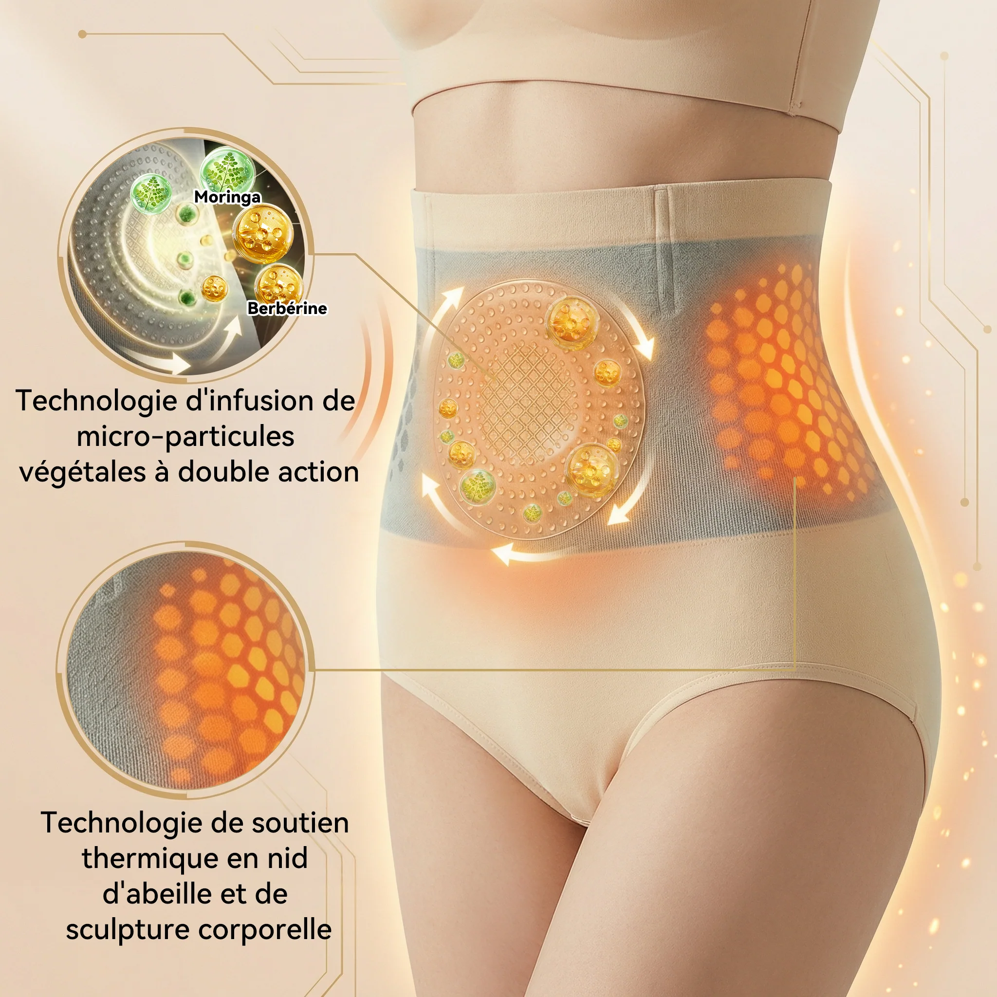 Boutique Officielle | ✅ 𝐏𝐀𝐔𝐑𝐀𝐉𝐔® 2026 Short Sculptant & Brûle-Graisses 4-en-1 aux Micro-Particules de Moringa & Berbérine 🌹 - Image 14