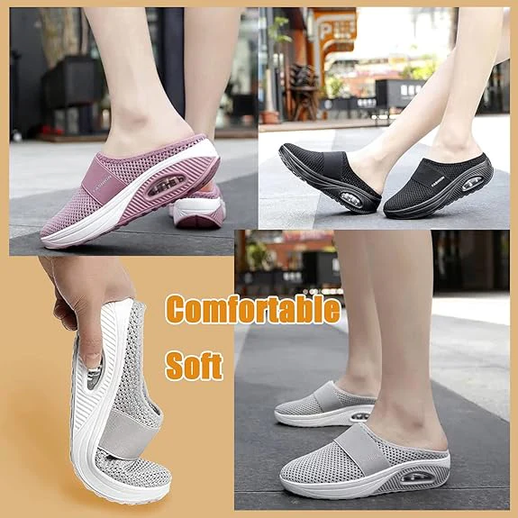 DERNIER JOUR DES SOLDES – 80 % DE RÉDUCTION Chaussures de marche slip-on à coussin d’air BQODQO® avec soutien de la voûte plantaire pour femmes