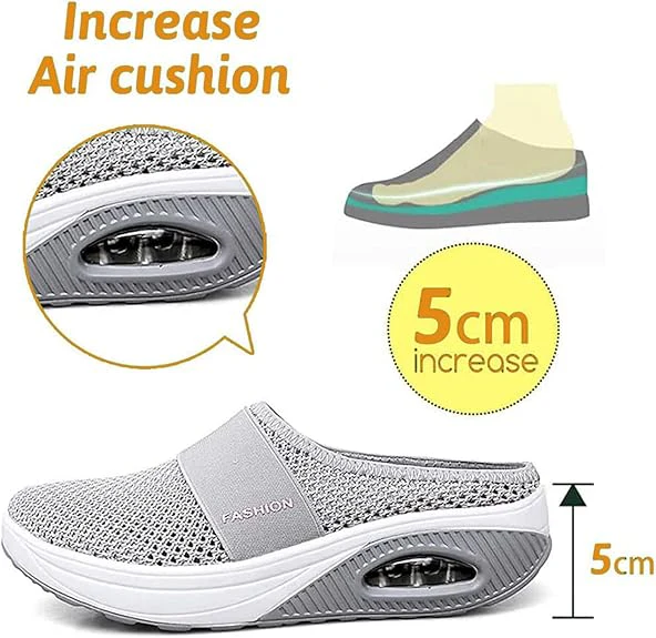 DERNIER JOUR DES SOLDES – 80 % DE RÉDUCTION Chaussures de marche slip-on à coussin d’air BQODQO® avec soutien de la voûte plantaire pour femmes - Image 2